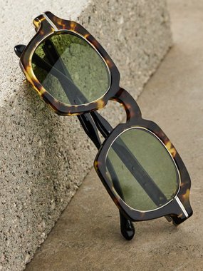 Matsuda Round tortoiseshell-acetate sunglasses