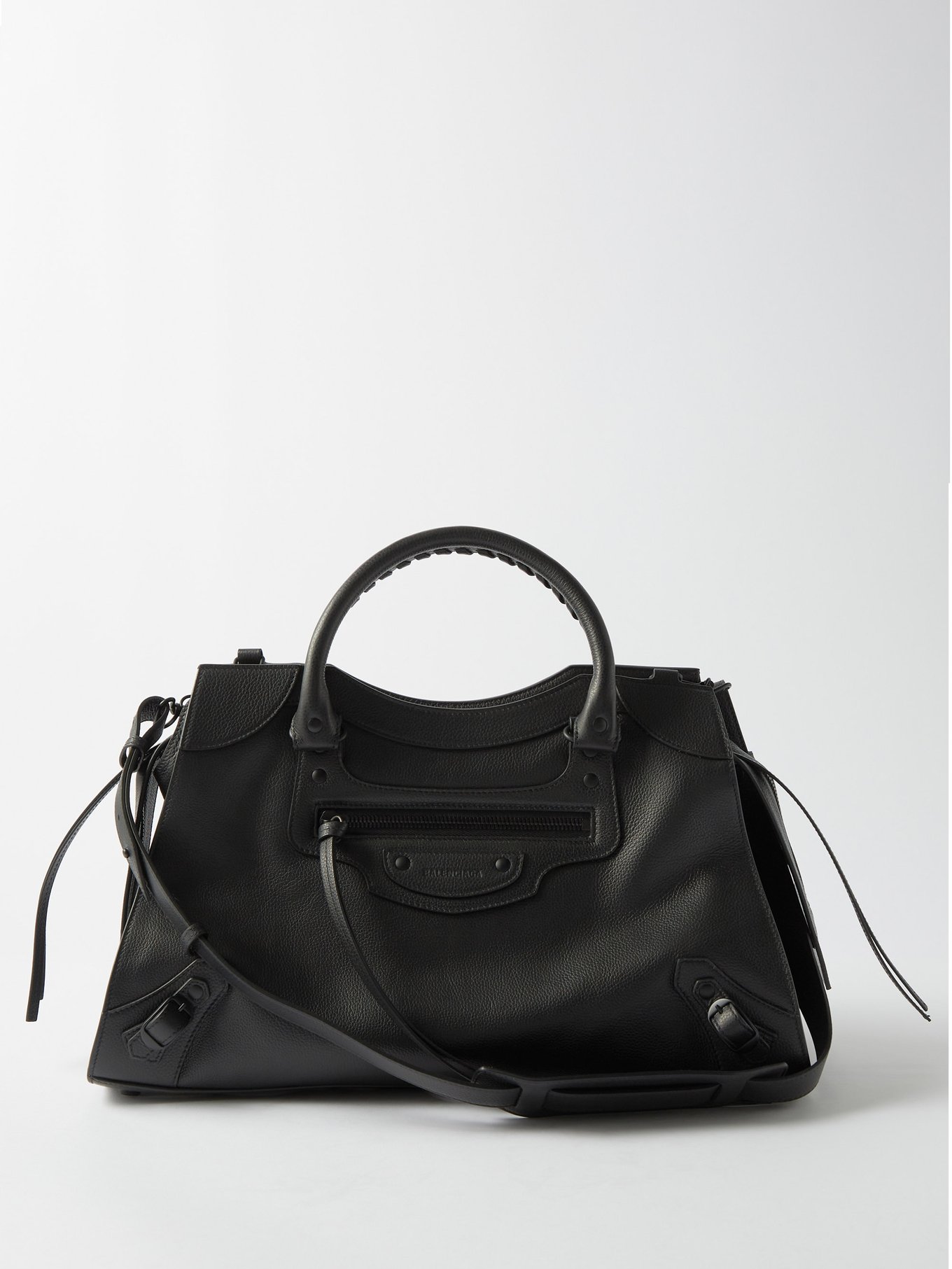 Black Neo Classic leather bag | Balenciaga | MATCHESFASHION US