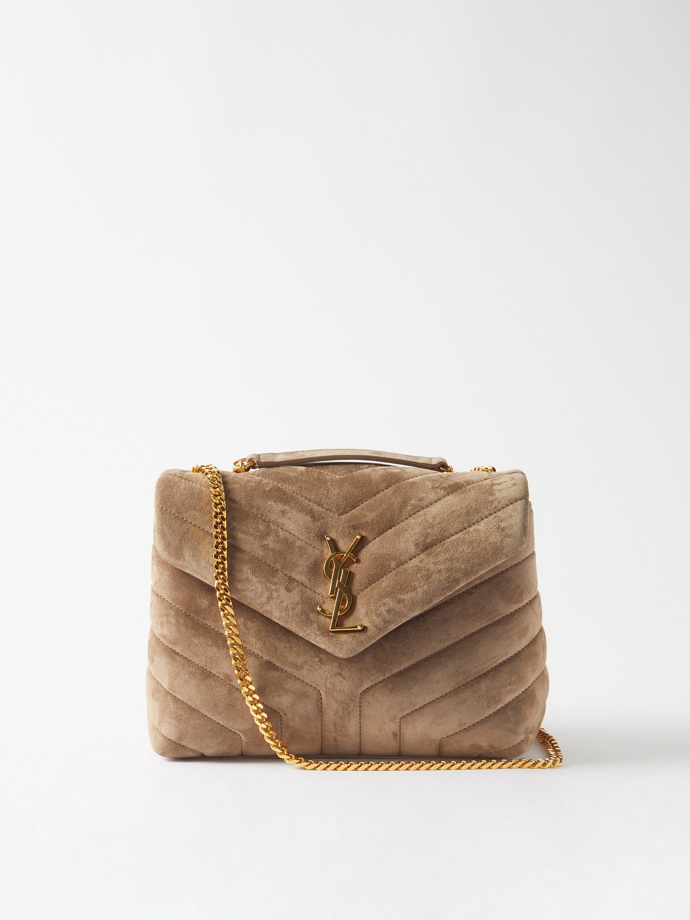 Saint Laurent Loulou Small Cotton Shoulder Bag