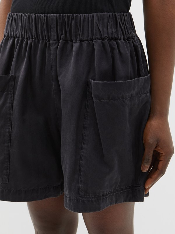 Raey Side pocket cotton and silk-blend shorts