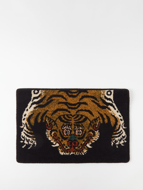 House Of Hackney (House of Hackney) Saber tiger-print wool doormat
