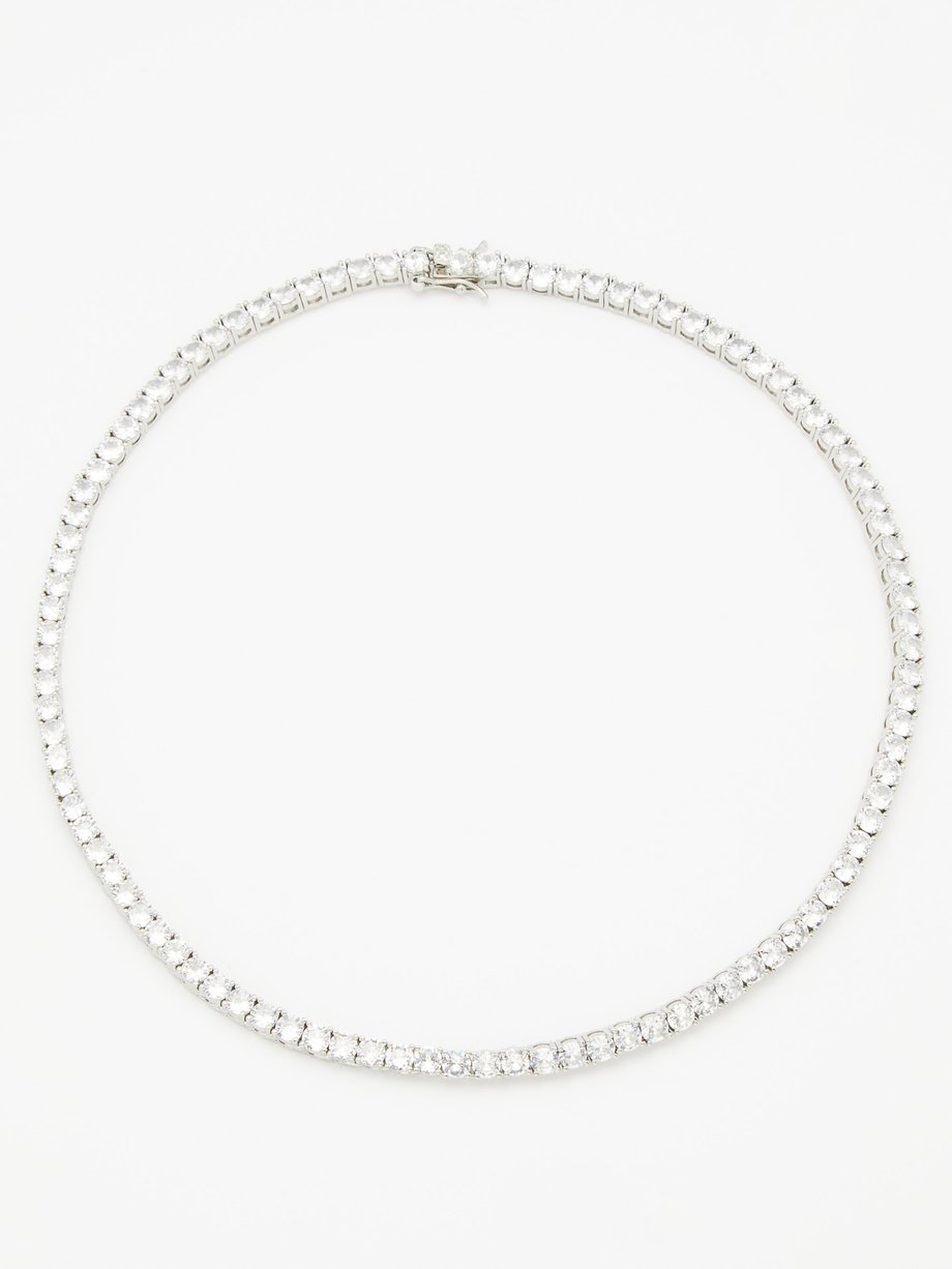 FALLON Grace crystal-embellished necklace
