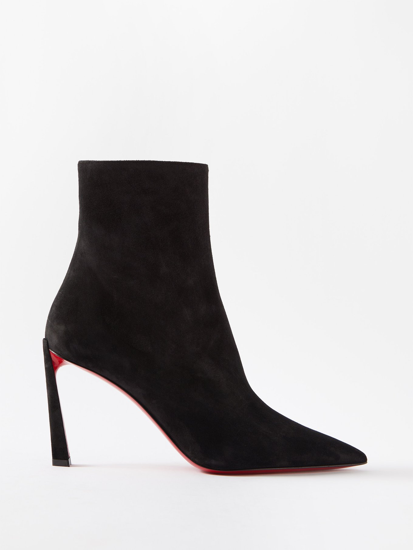 Christian Louboutin, So Kate 85 black suede ankle boots