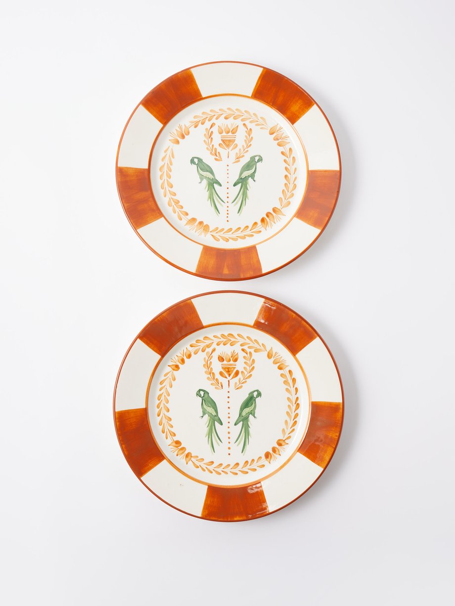 Johanna Ortiz Set of two Macao ceramic dinner plates