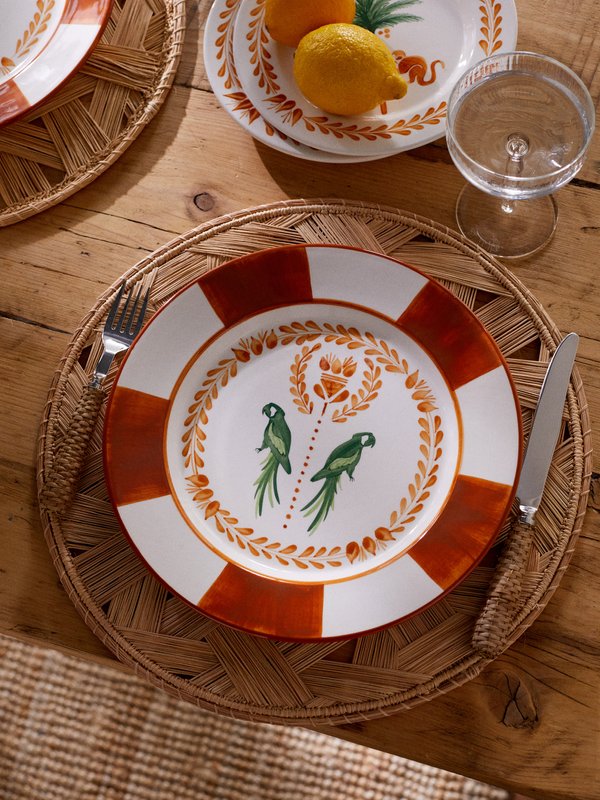 Johanna Ortiz Set of two Macao ceramic dinner plates