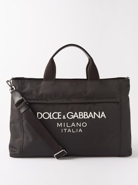 Dolce & Gabbana Logo-plaque nylon holdall