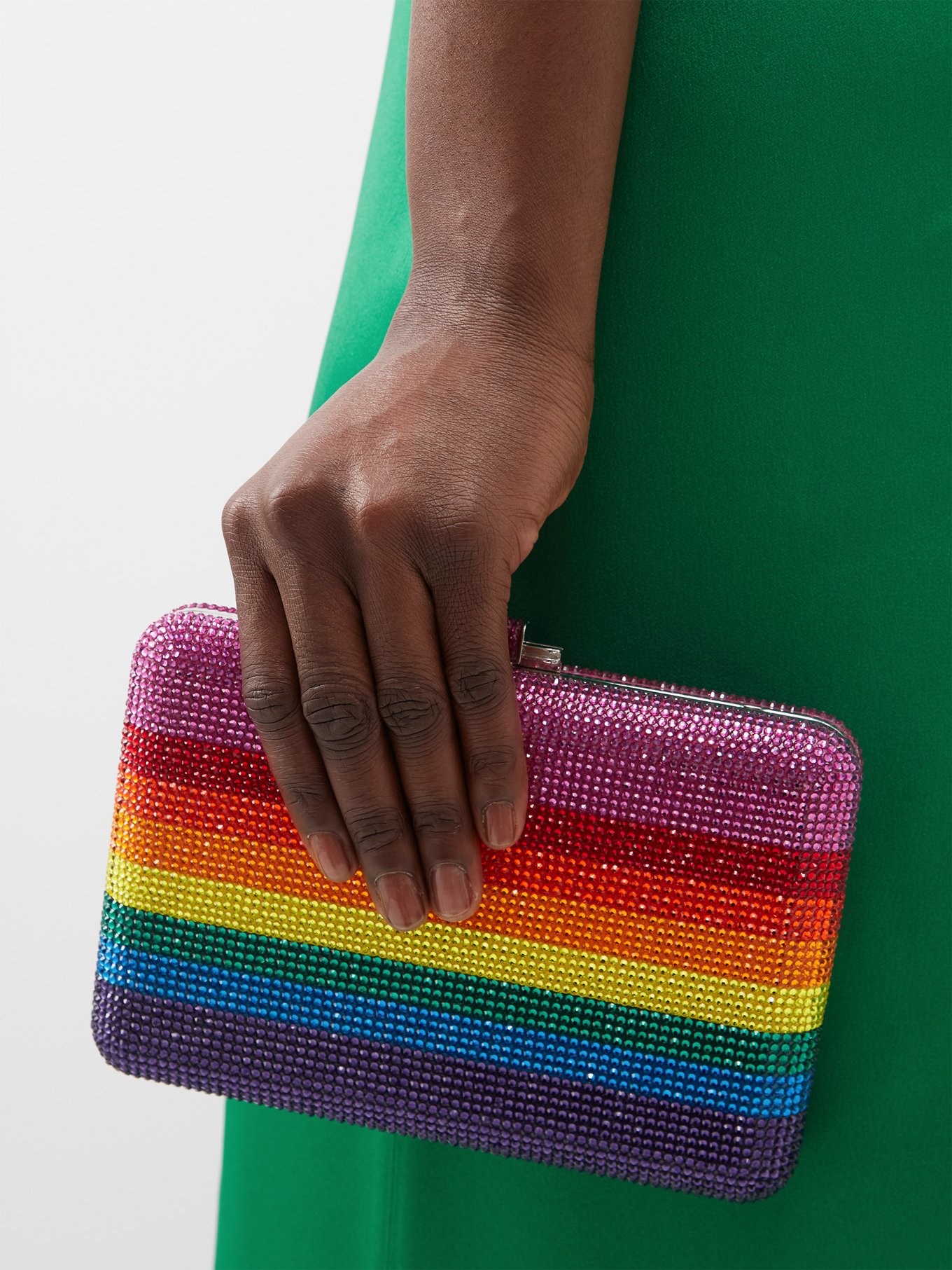 Rainbow Fries Crystal-Embellished Clutch By Judith Leiber Couture, Moda  Operandi