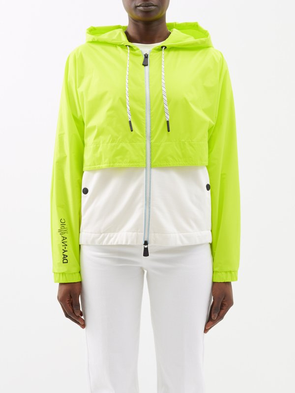Moncler Grenoble Zipped two-tone windbreaker jacket