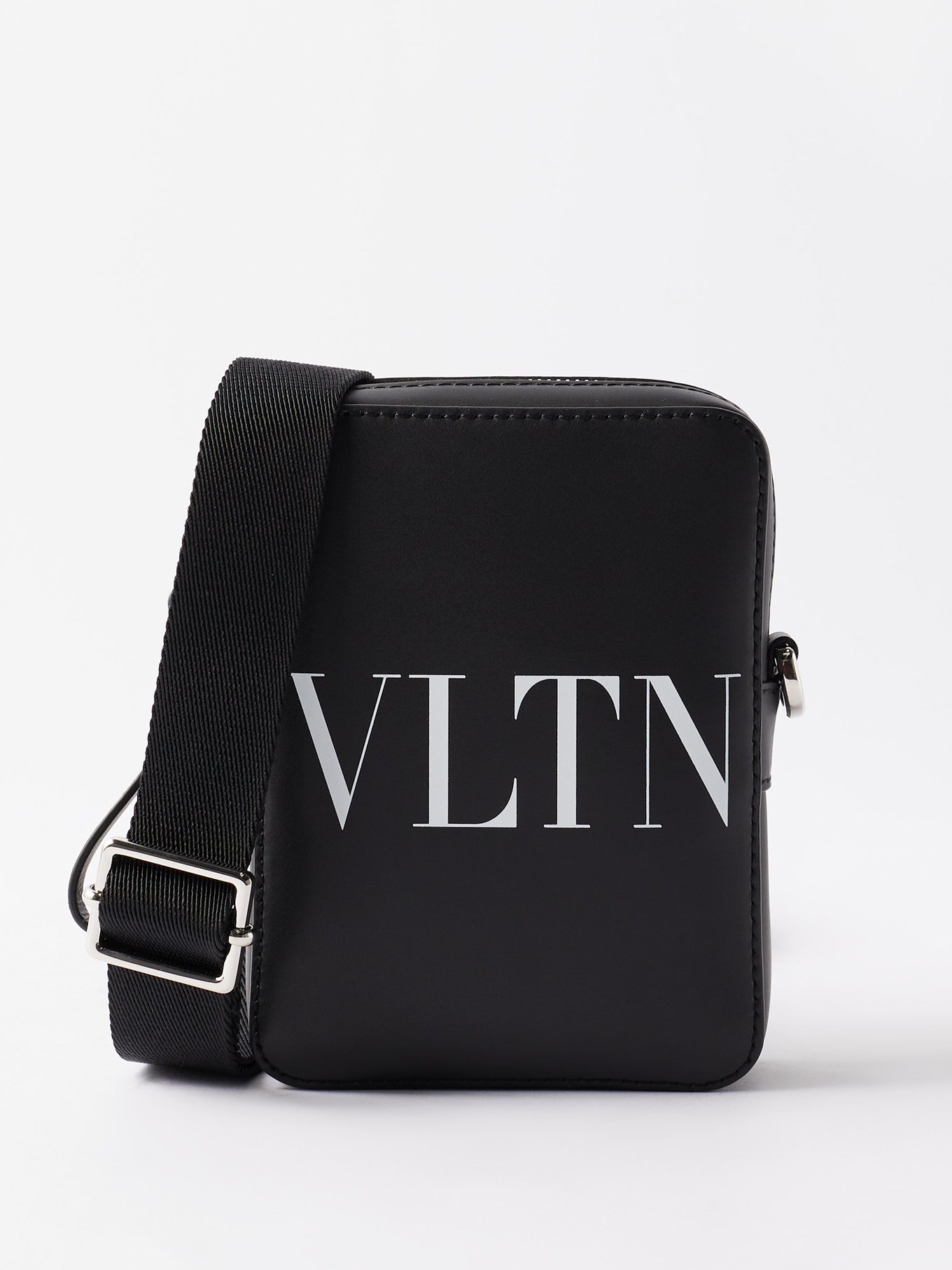 VALENTINO GARAVANI: VLTN leather bag - Black  Valentino Garavani shoulder  bag 3Y2B0704WJW online at