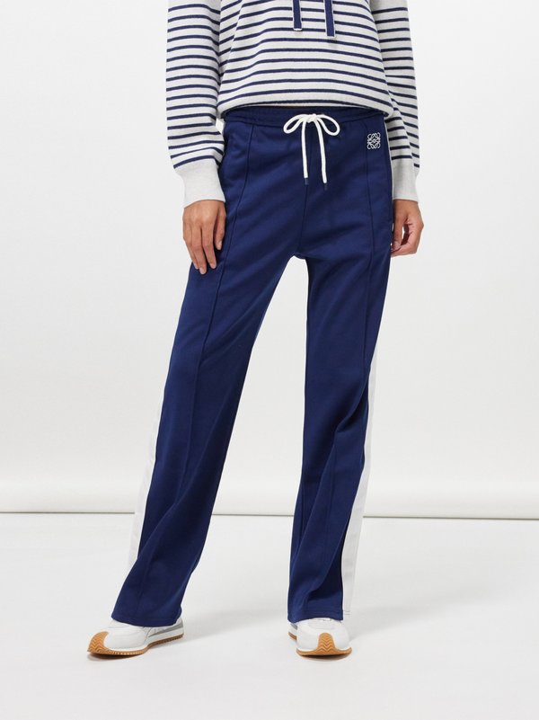 LOEWE Anagram-embroidered jersey track pants