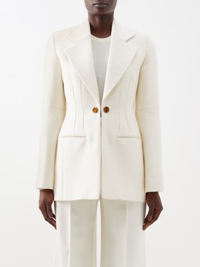 Chloé Single-breasted silk-blend tuxedo jacket
