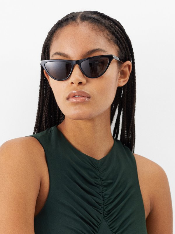 Saint Laurent Eyewear (Saint Laurent) Cat-eye acetate sunglasses