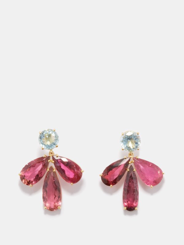Irene Neuwirth Gemmy Gem tourmaline & 18kt gold earrings