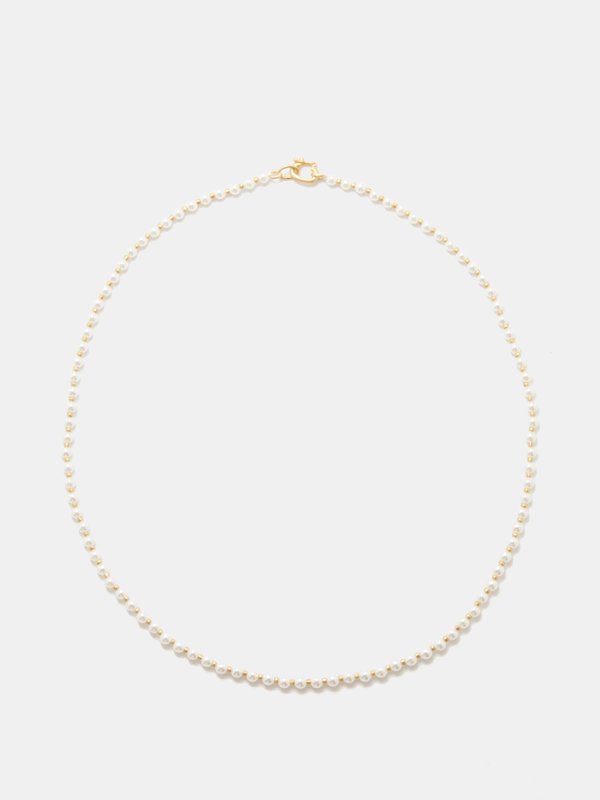 Irene Neuwirth Akoya pearl & 18kt gold necklace