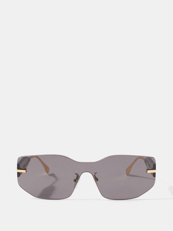 Fendi Eyewear Lunettes de soleil à verres masque Fendi Way