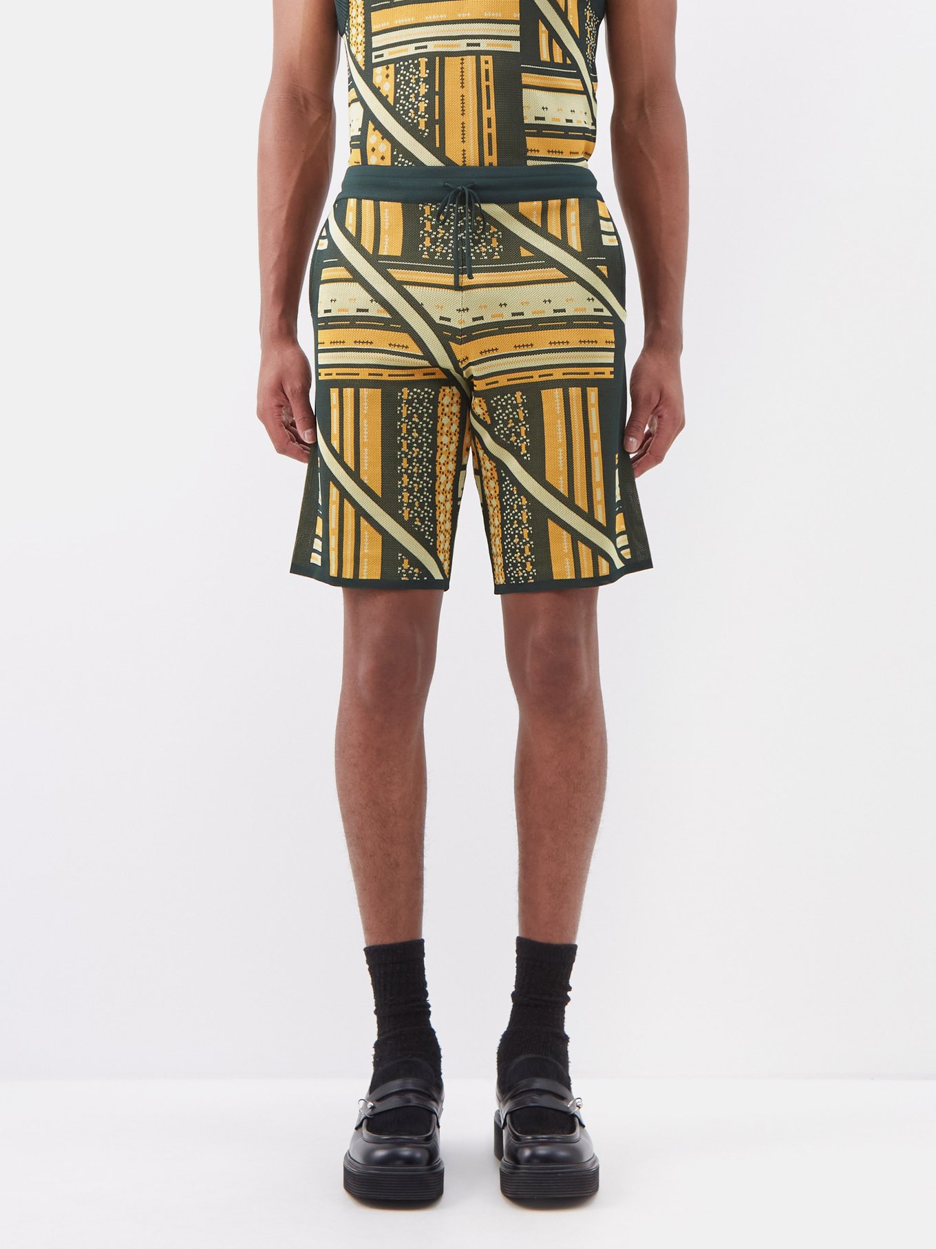 Amiri Jacquard Basketball Tank in Black for Men