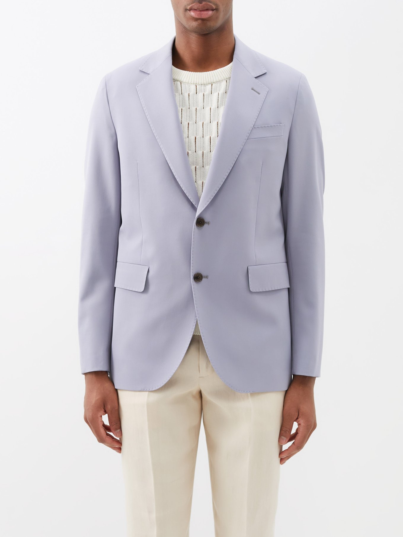 Wool-blend suit jacket | Paul Smith