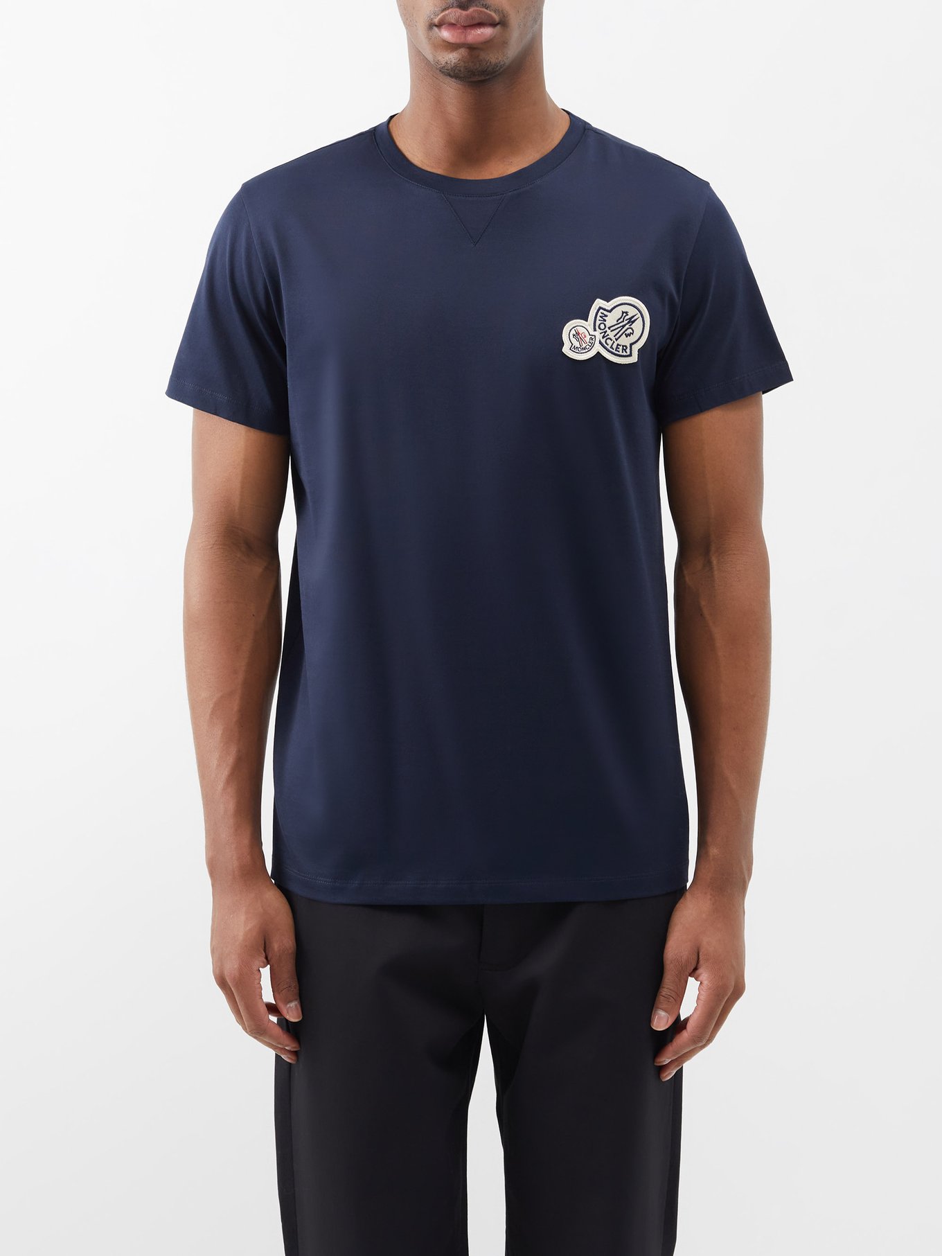 MONCLER ダブルロゴTシャツTシャツ/カットソー(半袖/袖なし)