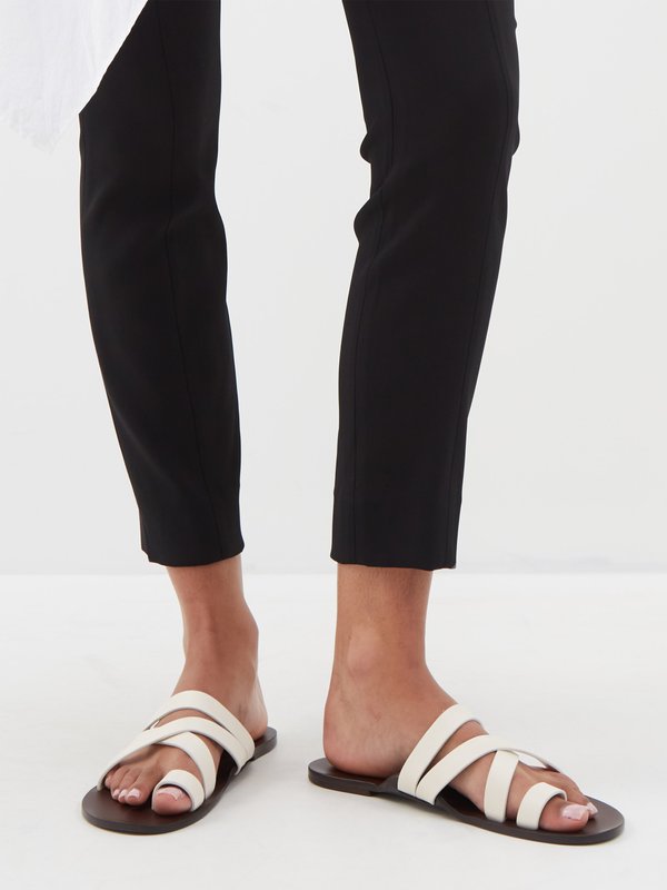 The Row Kris crossover leather sandals