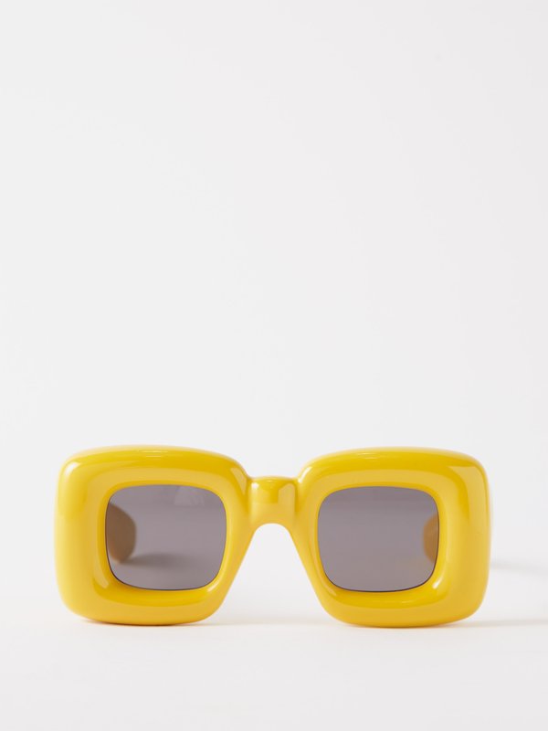 LOEWE Eyewear (LOEWE) Inflated oversized square acetate sunglasses