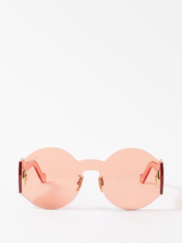 LOEWE Eyewear (LOEWE) Round rimless acetate sunglasses