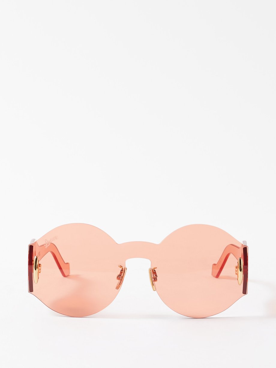 LOEWE Eyewear (LOEWE) Round rimless acetate sunglasses