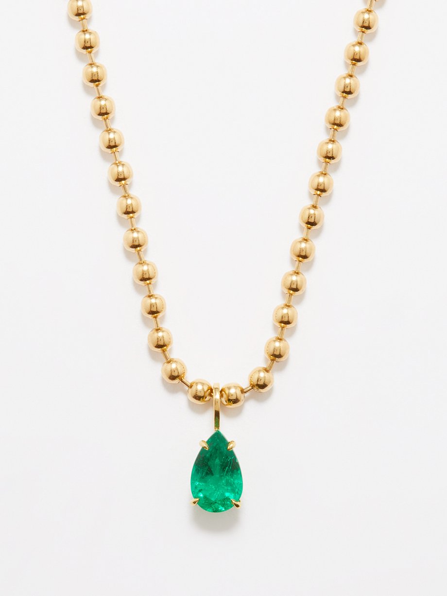 Anita Ko Emerald & 18kt gold necklace