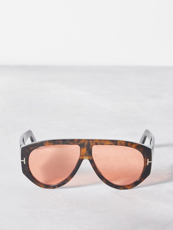 Tom Ford Eyewear (Tom Ford) Bronson aviator tortoiseshell-acetate sunglasses