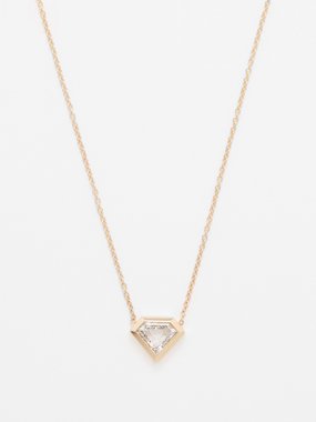 Zoë Chicco Shield diamond & 14kt gold necklace