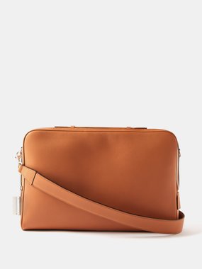 Aviteur Cristallo leather laptop bag