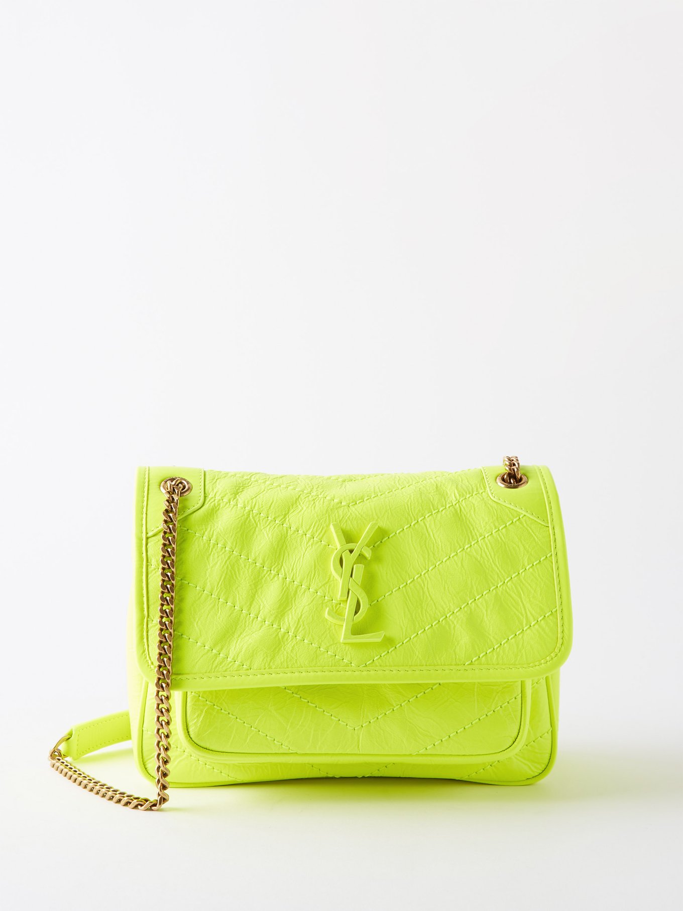 Saint laurent neon yellow bag sale