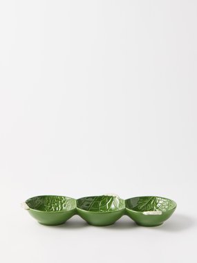 Bordallo Pinheiro Set of three Bauble ceramic bowls