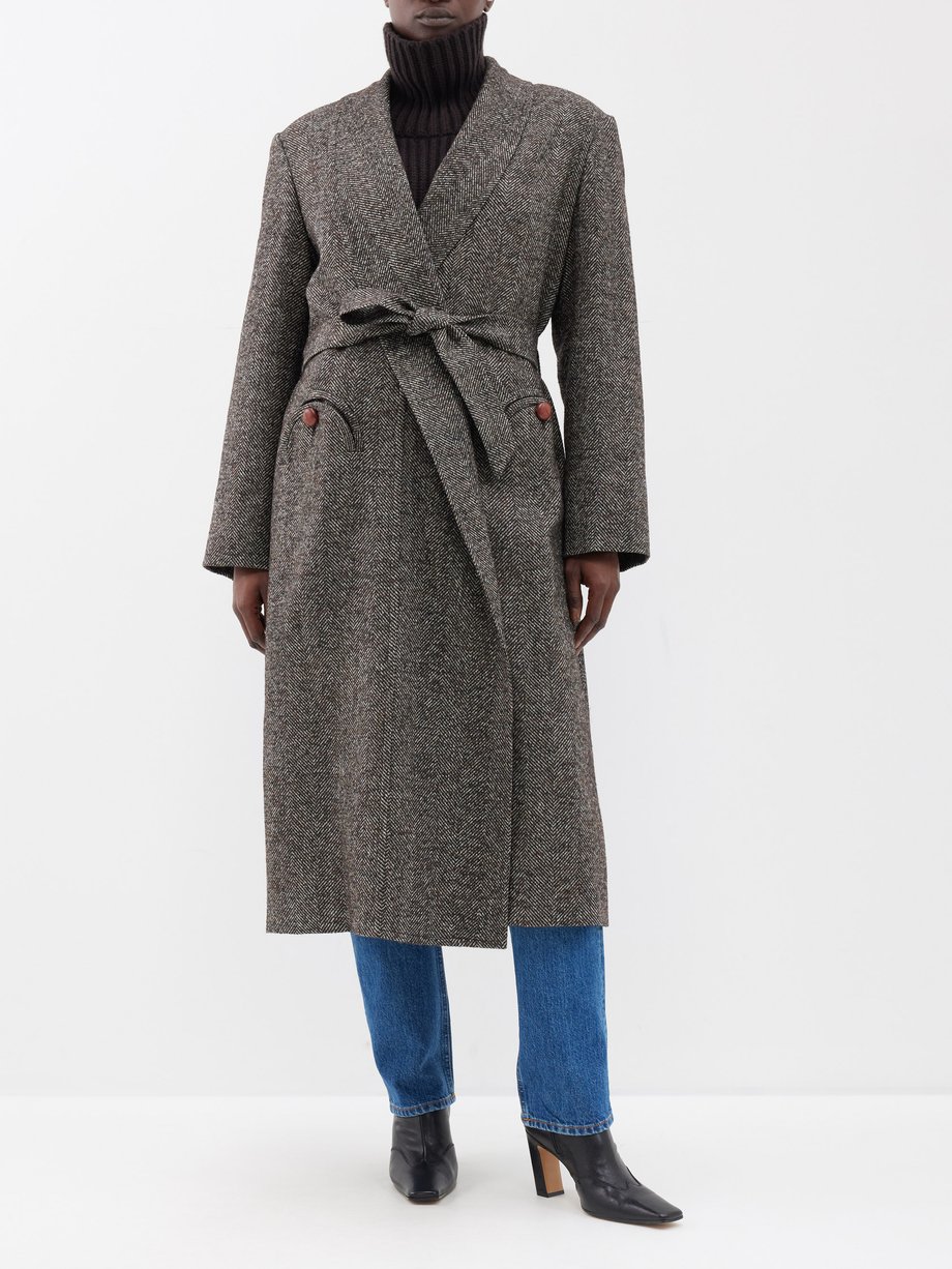 Blazé Milano X Cabana Whistler wool-blend herringbone coat
