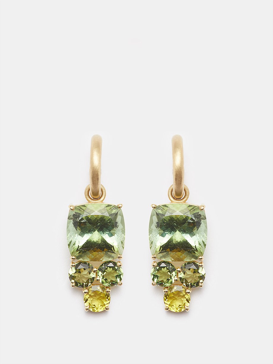 Irene Neuwirth Gemmy Gem tourmaline & 18kt gold earrings