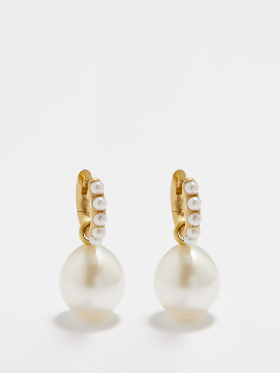Irene Neuwirth Pearl & 18kt gold earrings