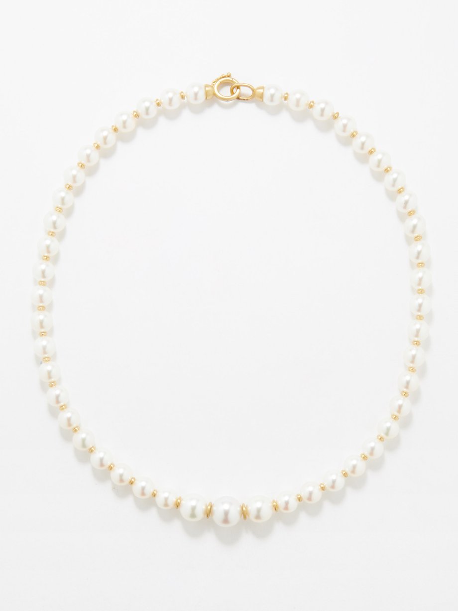 Irene Neuwirth Pearl & 18kt gold necklace