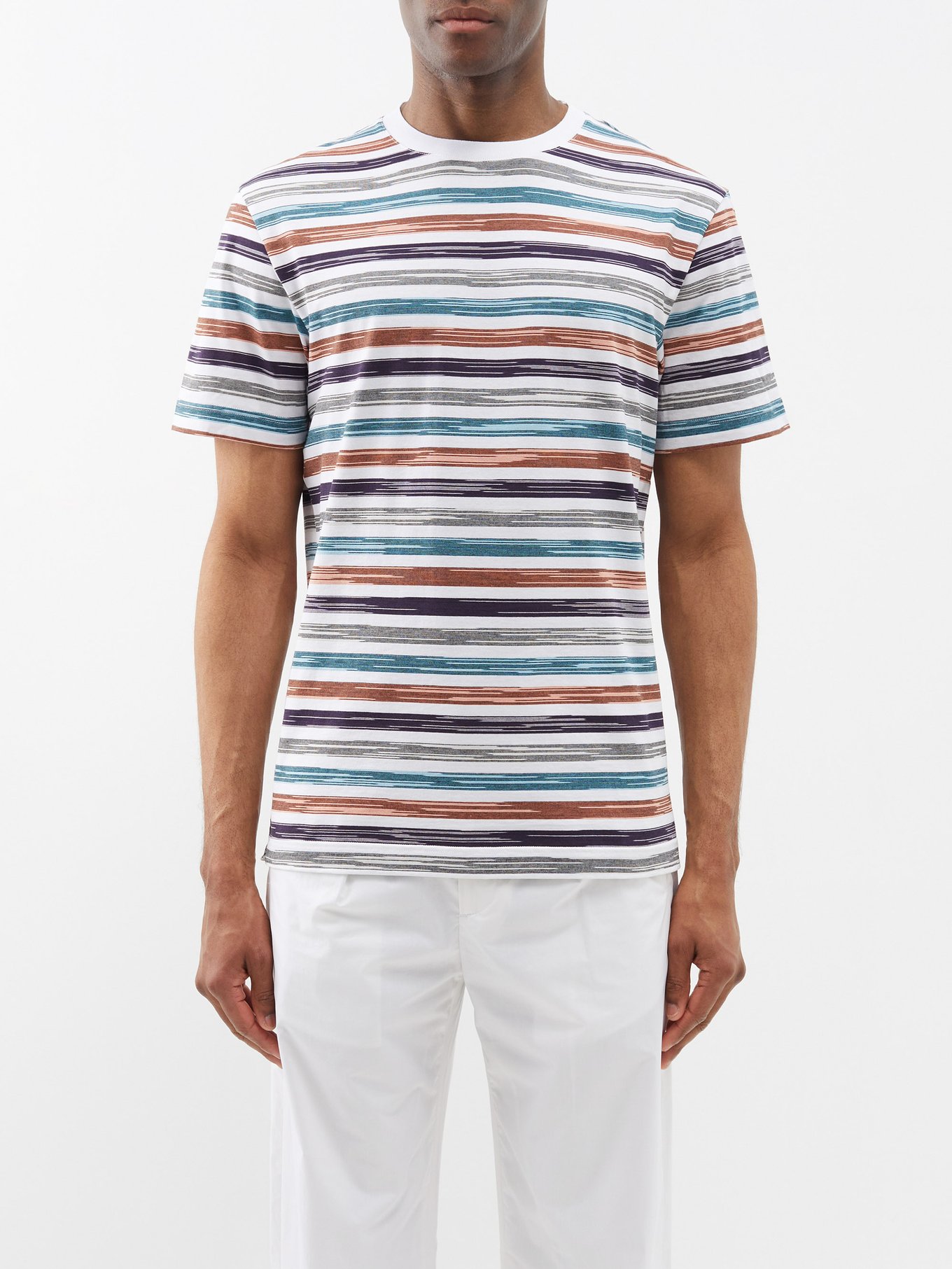 Striped cotton-jersey T-shirt | Missoni Mare