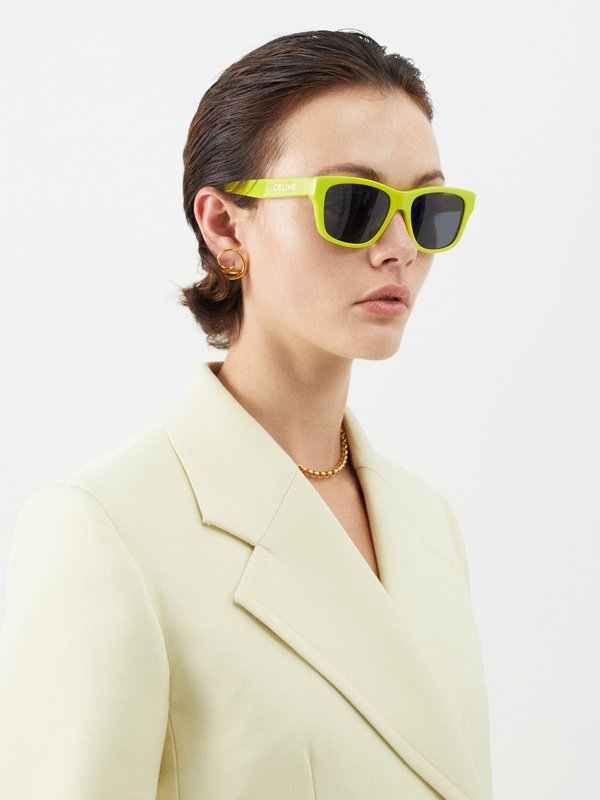 Celine Eyewear Monochroms square acetate sunglasses