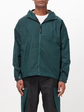 District Vision Organic cotton-blend hooded hiking jacket