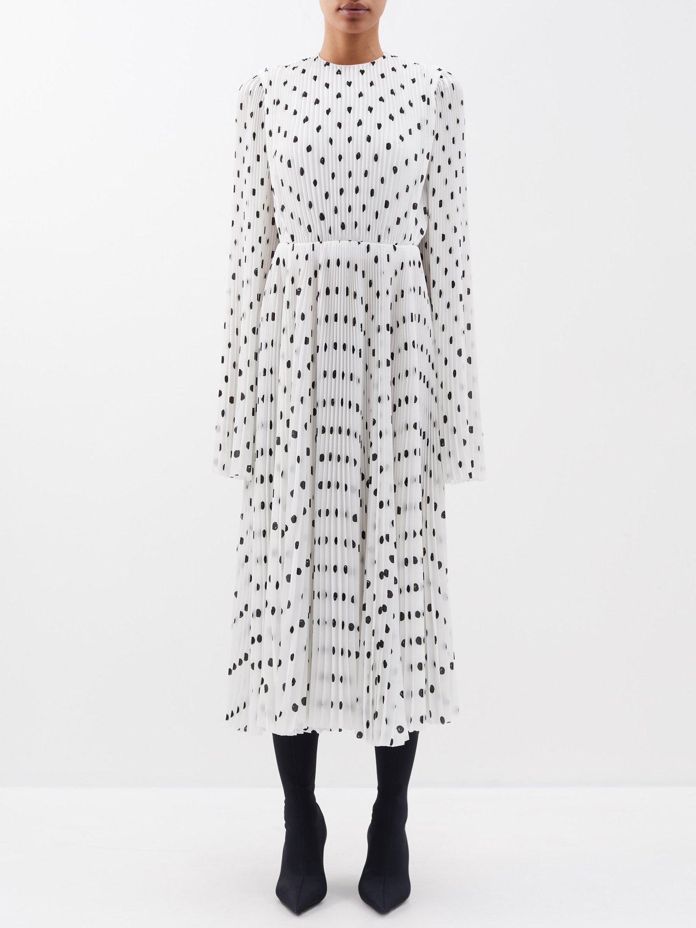 The Zara Polka Dot Dress Is Coming In Black