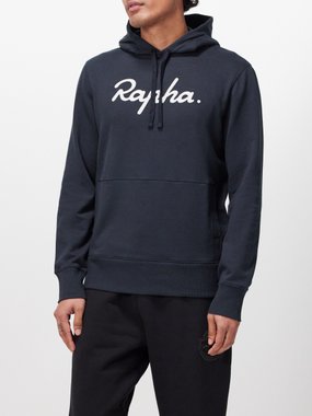 Rapha rapha Embroidered-logo cotton-jersey hoodie