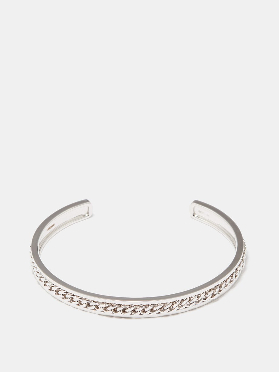 Shay Curb-chain 18kt white-gold bracelet