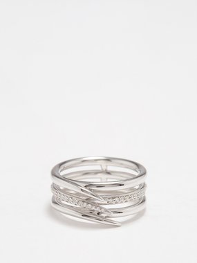 Shaun Leane Armis diamond & 18kt white gold-ring