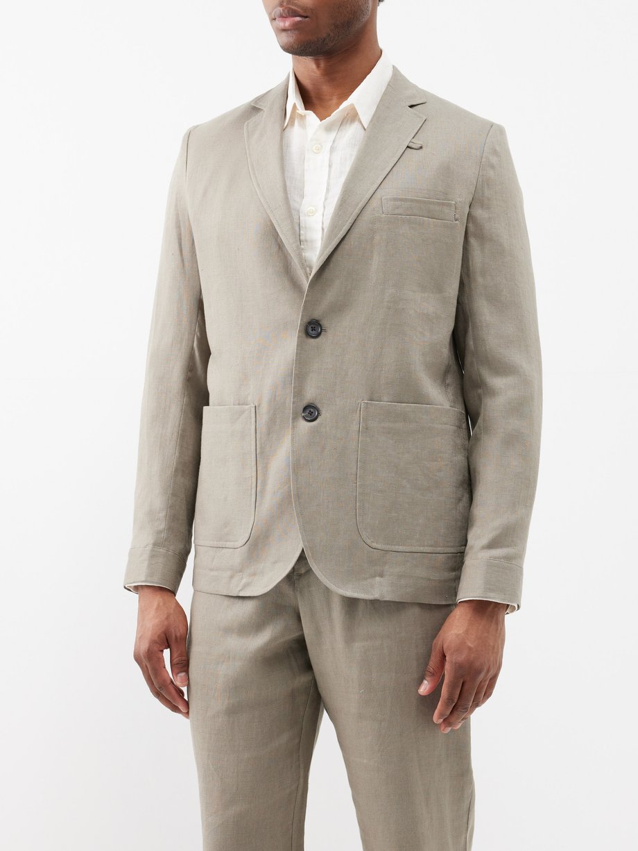 Oliver Spencer Theobald Padworth linen suit jacket