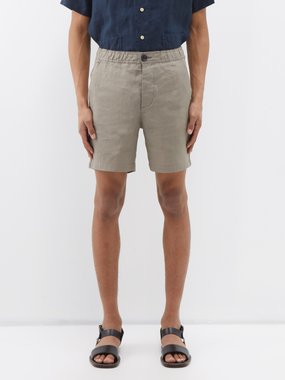 Oliver Spencer Osborne elasticated-waist linen shorts