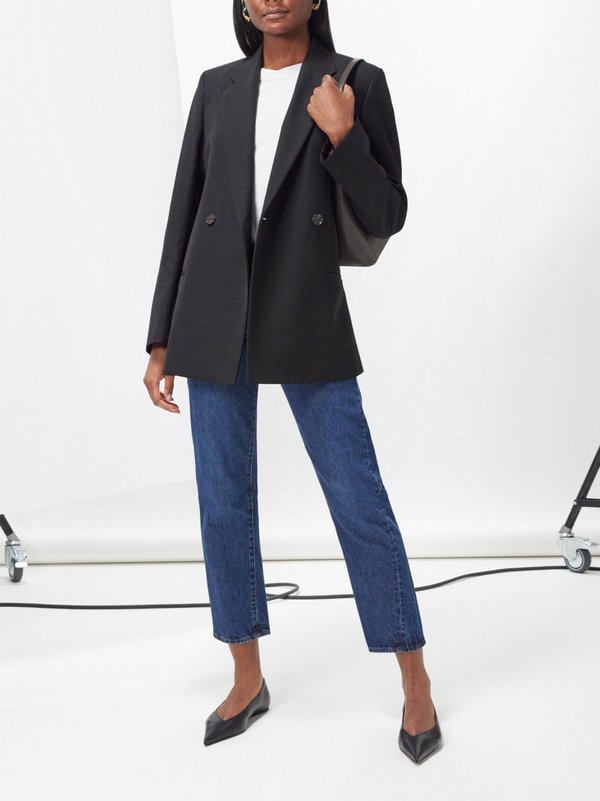 Toteme Double-breasted twill blazer