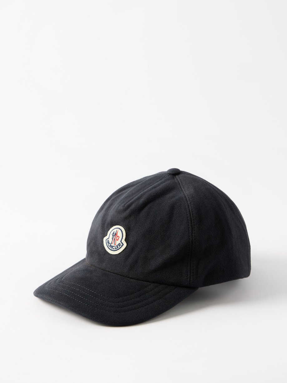 Moncler Logo-patch cotton-fleece baseball cap
