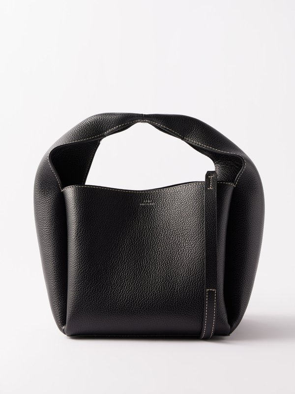 Toteme Grained-leather bucket bag