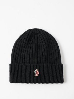 Moncler Grenoble Logo-patch ribbed-wool beanie