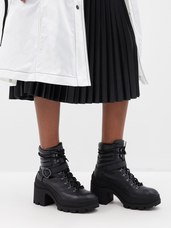 Moncler Envile block-heel leather ankle boots